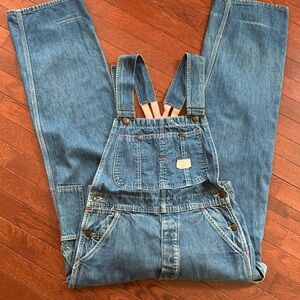 Vintage big Mac overalls jean denim bib size XS S